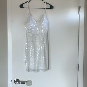 Lulu’s White Sequins Dress